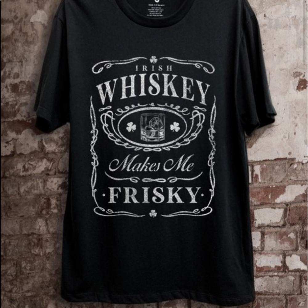 Whiskey Make. Me Frisky Lotus Tee